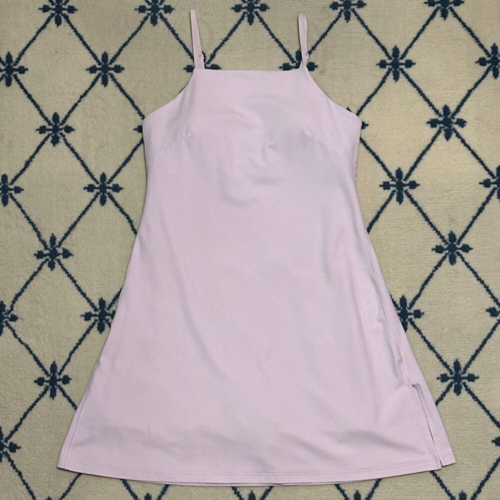 Lululemon Align Side-Slit Cami Strap Dress - Pink Organza
